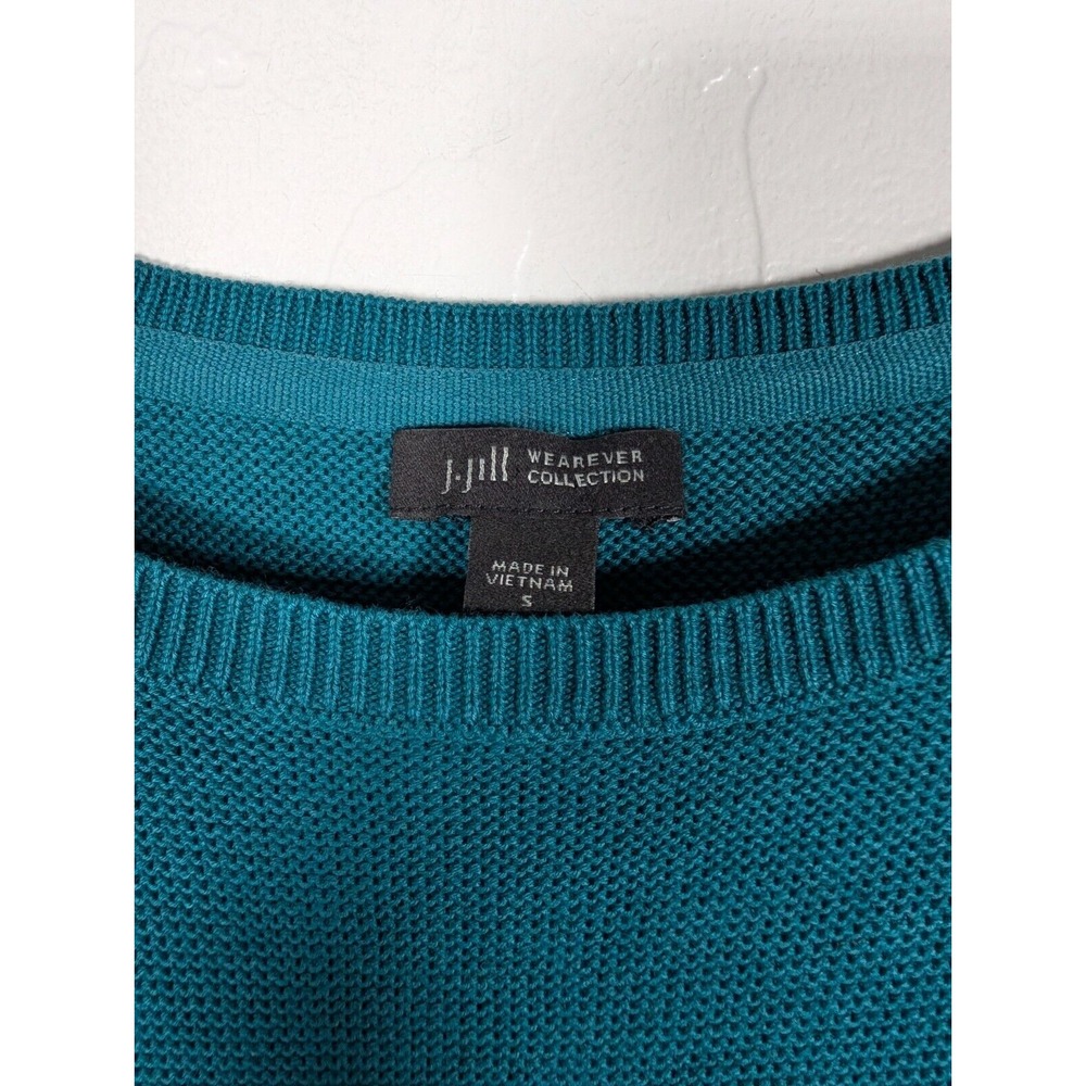 J. Jill Sweater Womens Small Green Wearever Collection‎ Short Cap Sleeve Stretch - Picture 3 of 11
